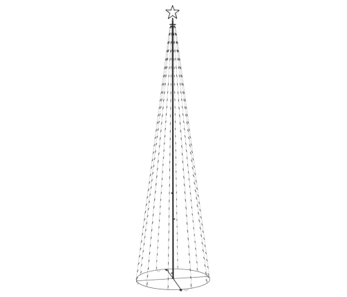 Árbol cono de Navidad 400 LEDs blanco frío 100x360 cm