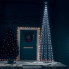 Árbol cono de Navidad 400 LEDs blanco frío 100x360 cm