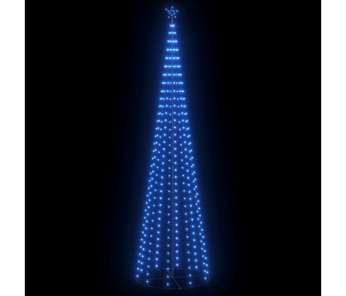 Árbol de Navidad cónico 400 LED azul 100x360 cm