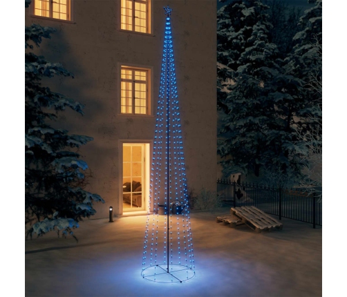 Árbol de Navidad cono 752 LEDs azul 160x500 cm