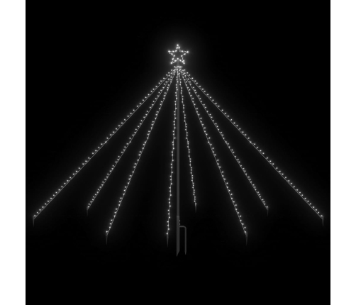 Luces LED forma árbol Navidad interior y exterior 400 LED 2,5 m