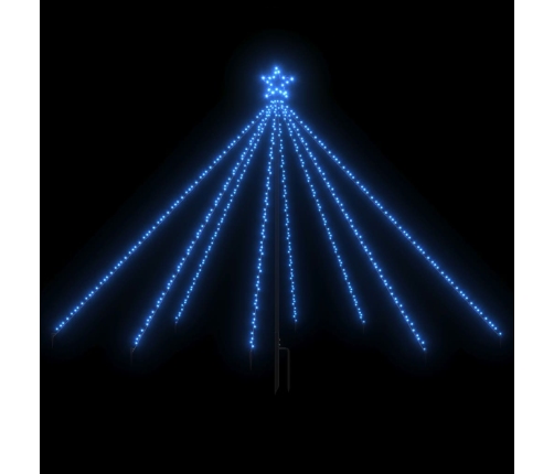 LED árbol de Navidad interior y exterior 400 LED azul 2,5 m