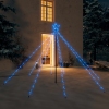 LED árbol de Navidad interior y exterior 400 LED azul 2,5 m