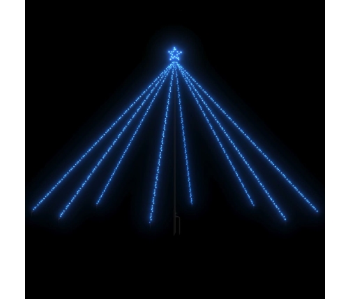 LED árbol de Navidad interior y exterior 576 LED azul 3,6 m