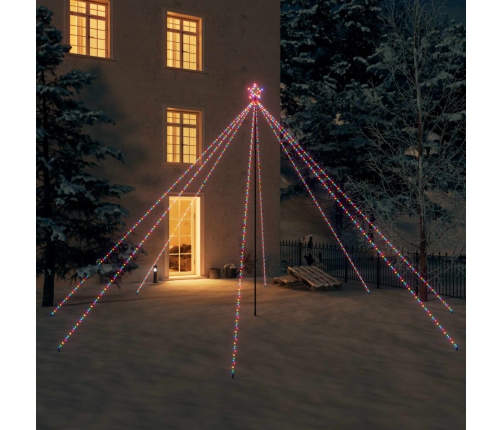 LED árbol de Navidad interior/exterior 800 LED colores 5 m