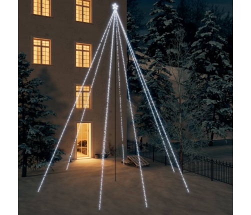 LED árbol de Navidad interior/exterior 1300 LED blanco frío 8 m