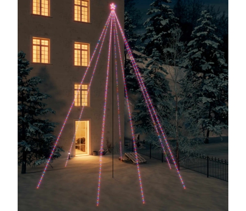 LED árbol de Navidad interior/exterior 1300 LED colores 8 m