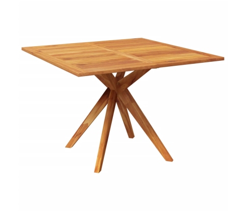 Mesa de jardín madera maciza de acacia 110x110x75 cm