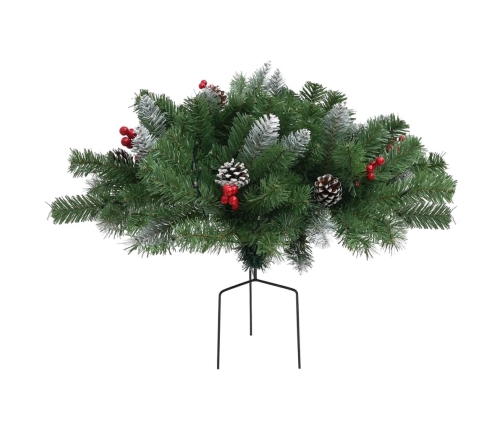 Árbol de Navidad artificial con luces PVC verde 40 cm