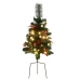 Árboles de Navidad de camino con luces 2 uds PVC 76 cm