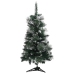 Árbol de Navidad preiluminado con luces y soporte verde 90 cm