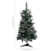 Árbol de Navidad preiluminado con luces y soporte verde 90 cm