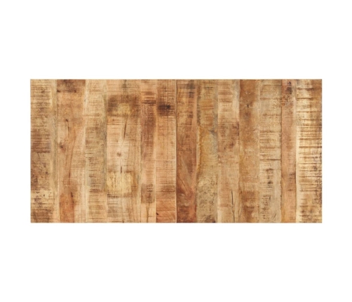 Tablero para mesa madera de mango rugosa 120x60x (1,5-1,6) cm