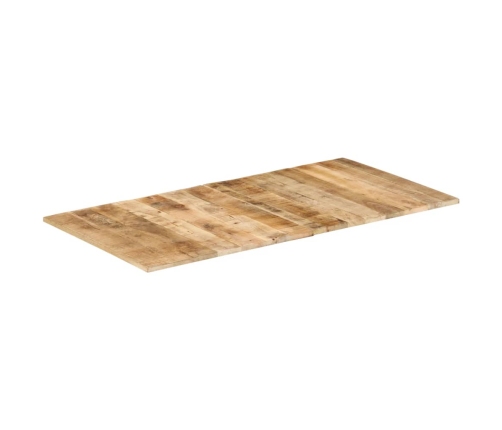 Tablero para mesa madera de mango rugosa 120x60x (1,5-1,6) cm