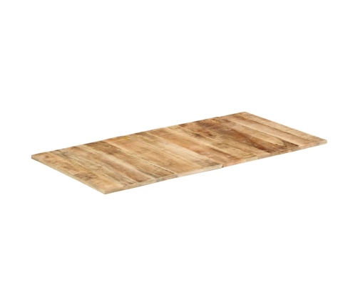 Tablero para mesa madera de mango rugosa 120x60x (1,5-1,6) cm