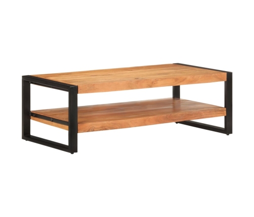 Mesa de centro de madera maciza de acacia 120x60x40 cm