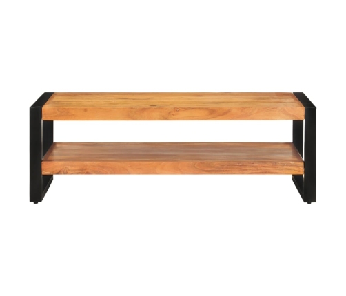 Mesa de centro de madera maciza de acacia 120x60x40 cm