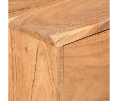 Aparador de madera maciza de acacia 88x30x73 cm