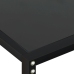 Mesa consola vidrio templado negro 140x35x75,5cm