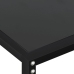 Mesa consola vidrio templado negro 160x35x75,5 cm