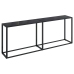 Mesa consola vidrio templado negro 200x35x75,5 cm