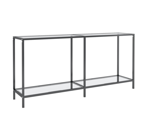 Mesa consola vidrio templado transparente 160x35x75,5 cm