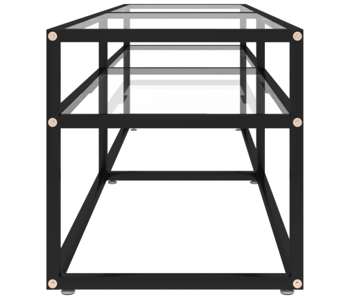 Mueble para TV vidrio templado transparente 160x40x40,5 cm