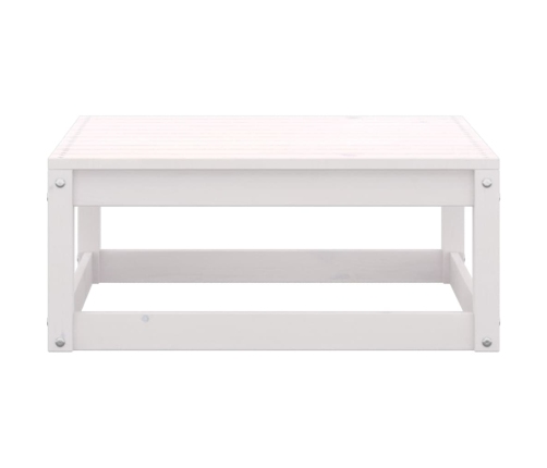 Set de salón de jardín de 5 pzas blanco madera maciza de pino