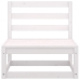 Set de salón de jardín de 4 pzas blanco madera maciza de pino