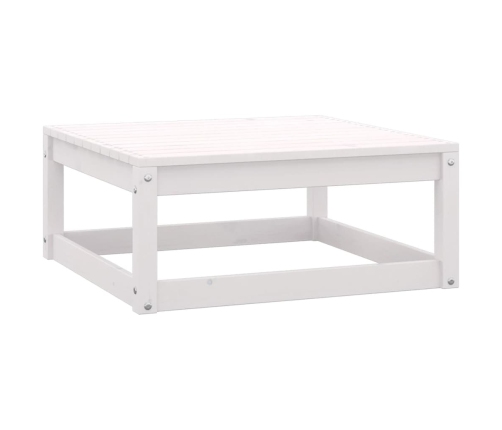 Set de salón de jardín de 4 pzas blanco madera maciza de pino