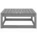 Juego de muebles de jardín 6 piezas gris madera maciza de pino