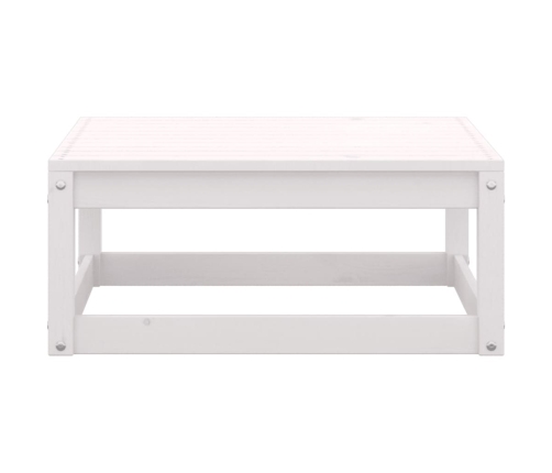 Set de salón de jardín de 5 pzas blanco madera maciza de pino