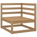 Muebles de jardín 6 piezas marrón miel madera maciza de pino