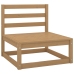 Muebles de jardín 6 piezas marrón miel madera maciza de pino