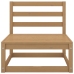 Muebles de jardín 6 piezas marrón miel madera maciza de pino