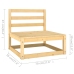 Juego de muebles de jardín 8 piezas madera maciza de pino