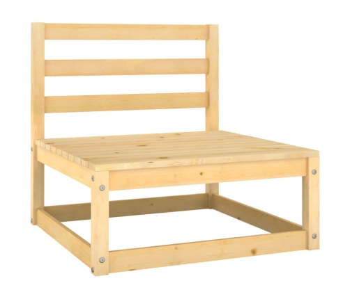 Juego de muebles de jardín 8 piezas madera maciza de pino