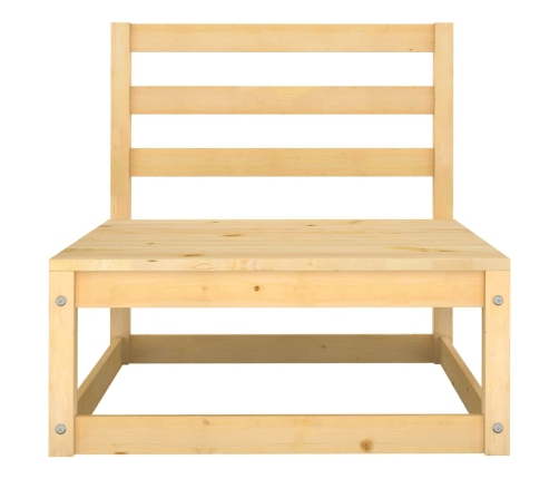 Juego de muebles de jardín 8 piezas madera maciza de pino