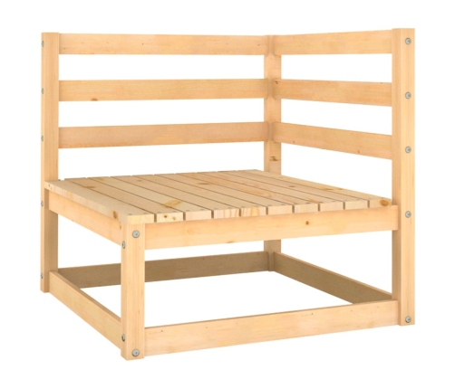 Juego de muebles de jardín 8 piezas madera maciza de pino