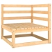 Juego de muebles de jardín 8 piezas madera maciza de pino