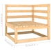 Juego de muebles de jardín 8 piezas madera maciza de pino