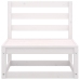 Set de salón de jardín de 8 piezas blanco madera maciza de pino