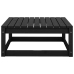 Juego de muebles de jardín 5 piezas negro madera maciza de pino