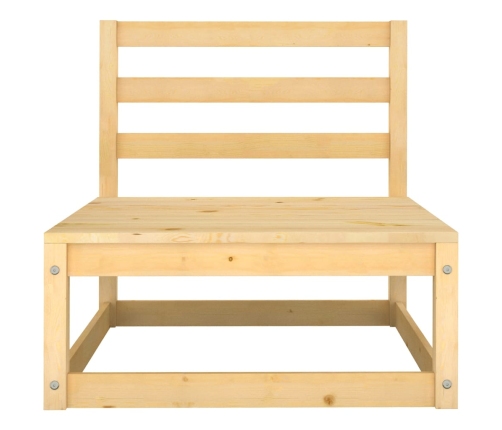 Juego de muebles de jardín 4 piezas madera maciza de pino
