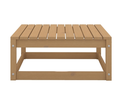 Muebles de jardín 8 piezas marrón miel madera maciza de pino