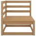 Muebles de jardín 12 piezas marrón miel madera maciza de pino