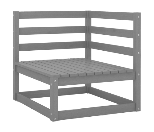 Juego de muebles de jardín 13 piezas madera maciza de pino