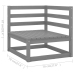 Juego de muebles de jardín 13 piezas madera maciza de pino