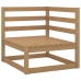 Juego de muebles de jardín 12 piezas madera maciza de pino