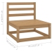 Juego de muebles de jardín 12 piezas madera maciza de pino